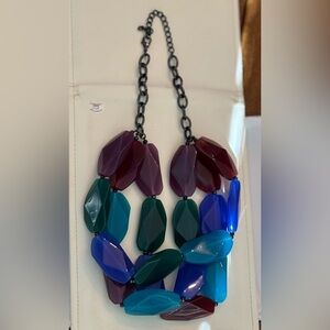 ♥️ Multicolor Chunky Beaded Necklace